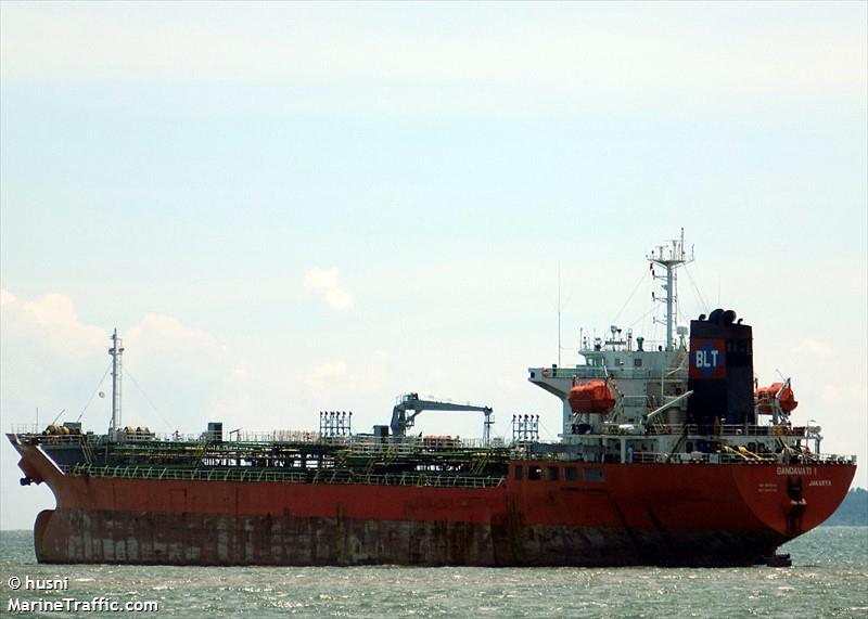 gandawati 1 (Chemical/Oil Products Tanker) - IMO 9214044, MMSI 525107007, Call Sign YBVH2 under the flag of Indonesia