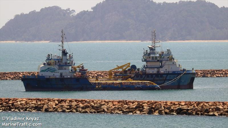 jm perkasa 2 (Offshore Tug/Supply Ship) - IMO 9585833, MMSI 533000486, Call Sign 9MLL3 under the flag of Malaysia