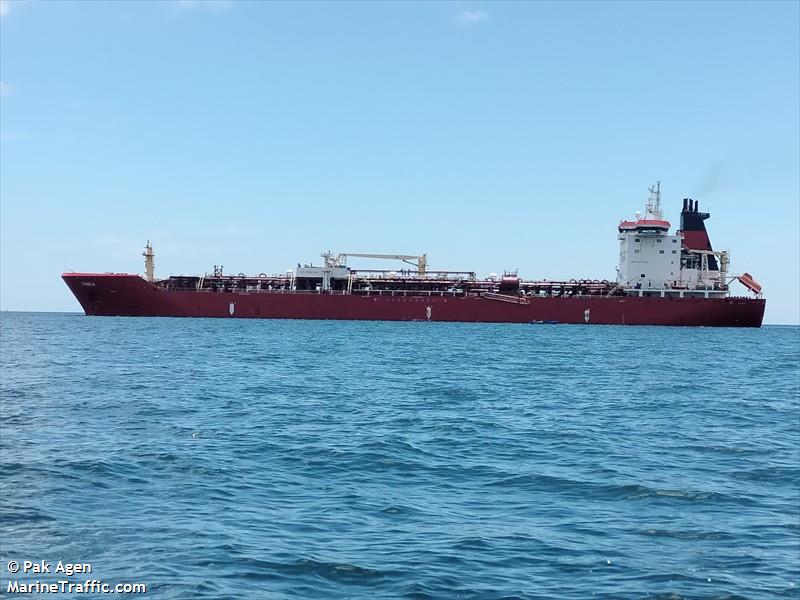 tonda (Chemical/Oil Products Tanker) - IMO 9274654, MMSI 538009156, Call Sign V7A4391 under the flag of Marshall Islands