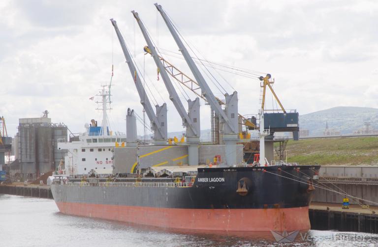 amber lagoon (Bulk Carrier) - IMO 9663738, MMSI 538090581, Call Sign V7A4508 under the flag of Marshall Islands