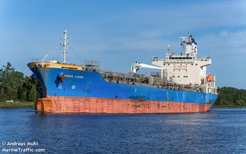 ginga liger (Chemical/Oil Products Tanker) - IMO 9893448, MMSI 563120600, Call Sign 9V6825 under the flag of Singapore