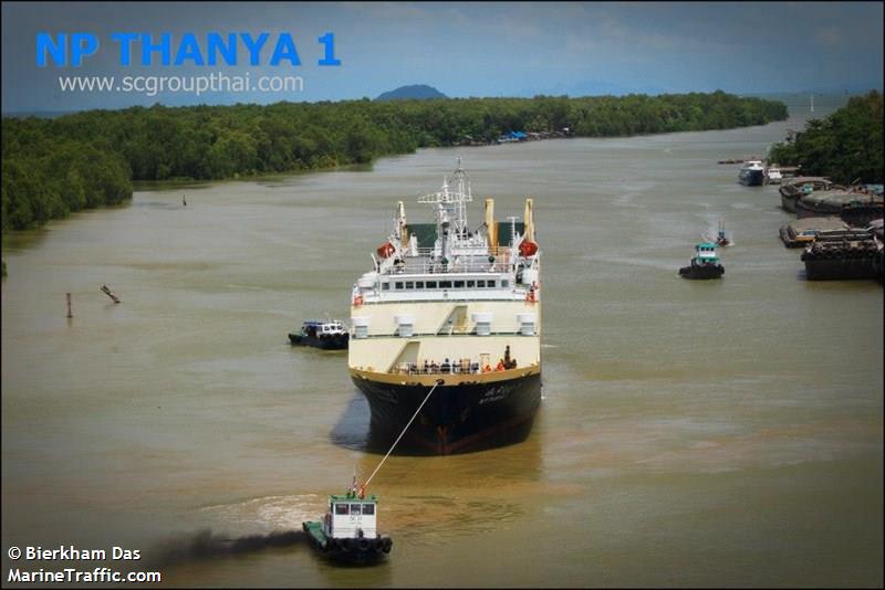 np thanya 1 (Vehicles Carrier) - IMO 8419738, MMSI 567471000, Call Sign HSB4738 under the flag of Thailand