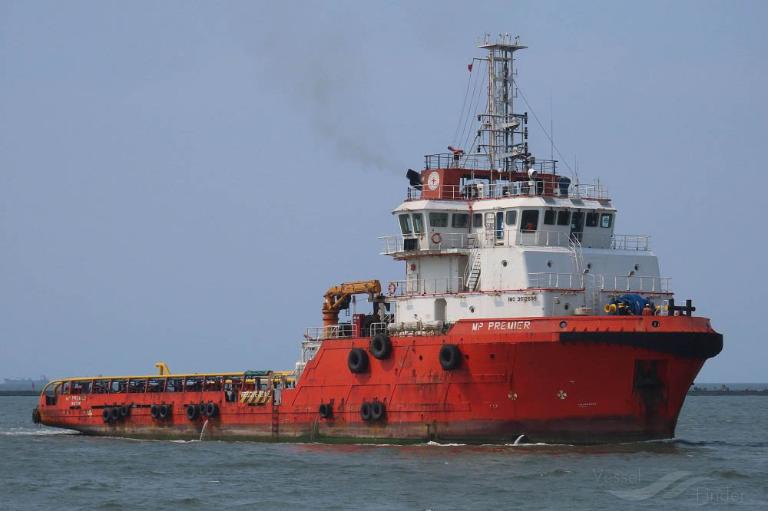 vallianz premier (Offshore Tug/Supply Ship) - IMO 9612698, MMSI 572356220, Call Sign T2OD5 under the flag of Tuvalu