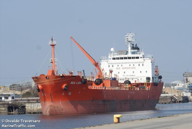 sea light (Chemical/Oil Products Tanker) - IMO 9428023, MMSI 636092790, Call Sign D5OM8 under the flag of Liberia