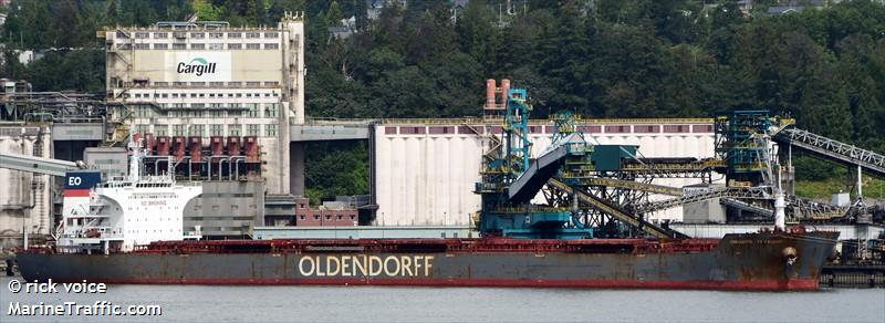 charlotte oldendorff (Bulk Carrier) - IMO 9570852, MMSI 636092980, Call Sign D5YK4 under the flag of Liberia