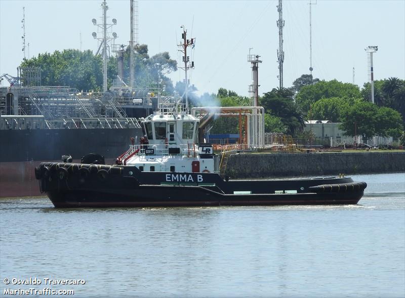 emma b (Tug) - IMO 9760938, MMSI 701006600, Call Sign LW 3132 under the flag of Argentina