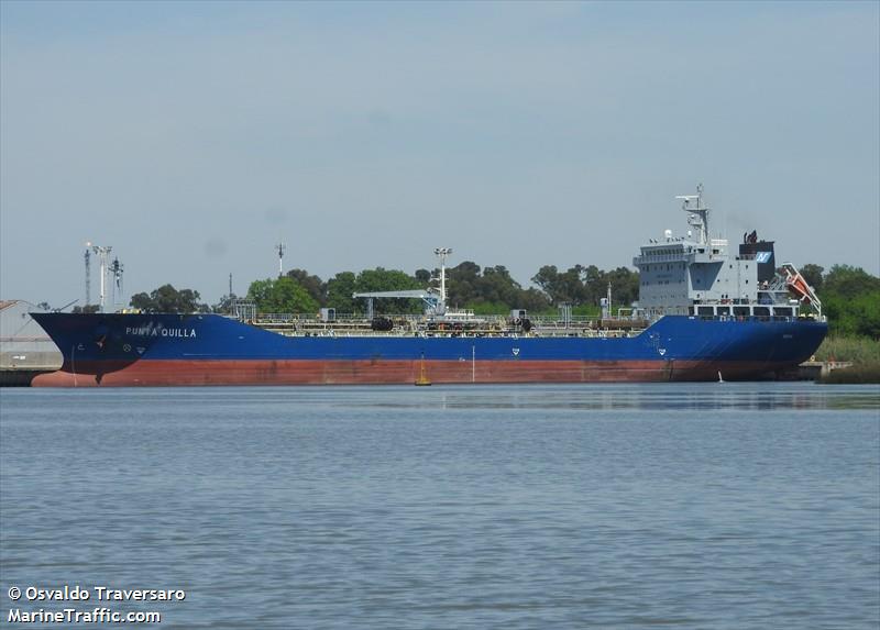 punta quilla (Chemical/Oil Products Tanker) - IMO 9508976, MMSI 701095000, Call Sign LW2550 under the flag of Argentina