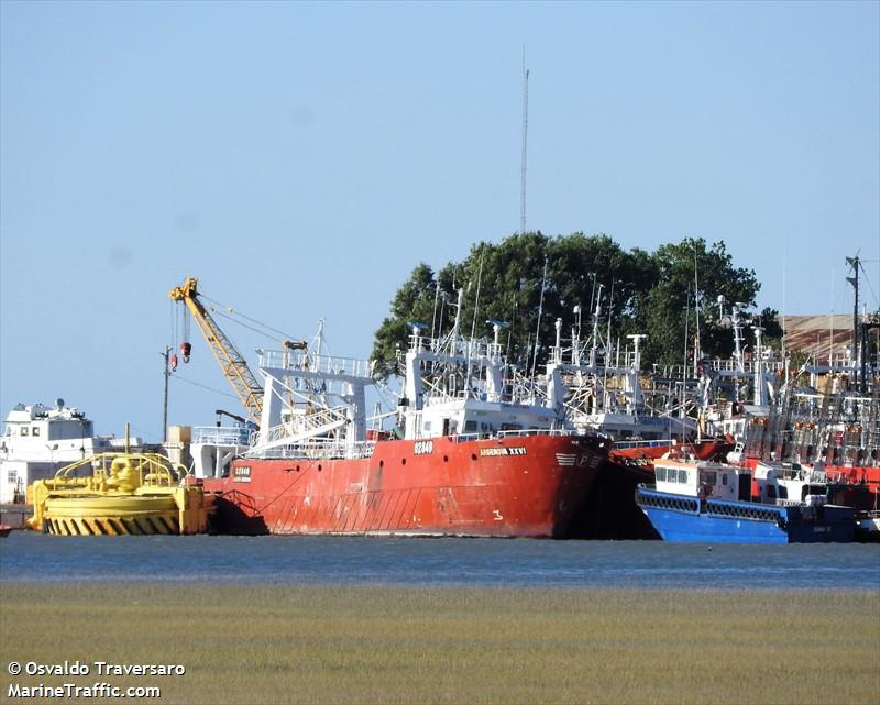 argenova 26 (Fishing Vessel) - IMO 9263423, MMSI 701100000, Call Sign LW 2876 under the flag of Argentina