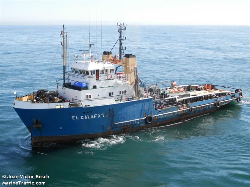 el calafate (Offshore Tug/Supply Ship) - IMO 8017059, MMSI 701102000, Call Sign LW 2284 under the flag of Argentina