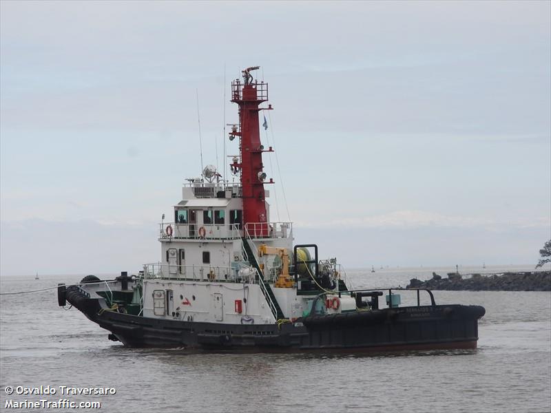 bernardo r (Tug) - IMO 9812585, MMSI 701110000, Call Sign LW3305 under the flag of Argentina