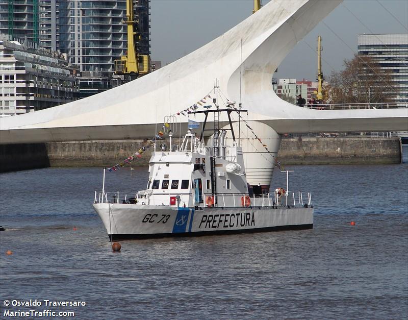 gc73 cabo corrientes (Law enforcment) - IMO , MMSI 701507000, Call Sign L2AU under the flag of Argentina