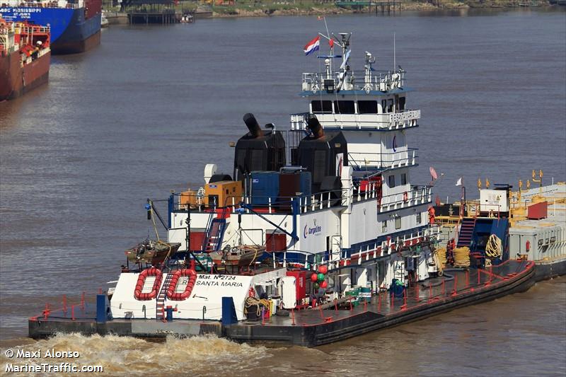 santa maria (Towing vessel (tow>200)) - IMO , MMSI 755002724, Call Sign ZPNR under the flag of Paraguay