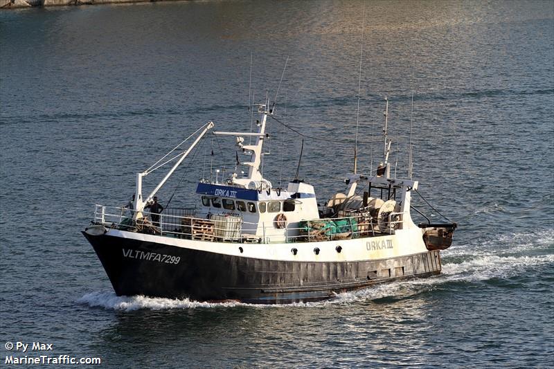 orka iii (Fishing vessel) - IMO , MMSI 229000154, Call Sign 9HB5877 under the flag of Malta