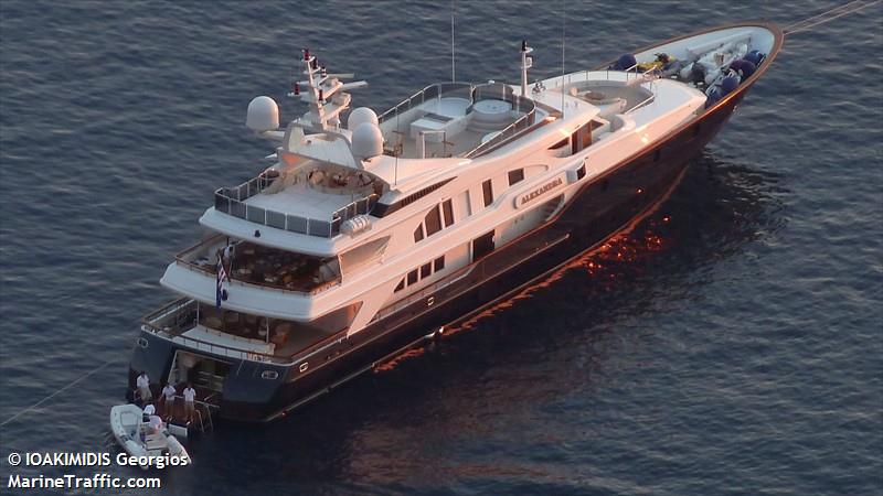 alexandra (Yacht) - IMO 9563328, MMSI 239956000, Call Sign SY2442 under the flag of Greece