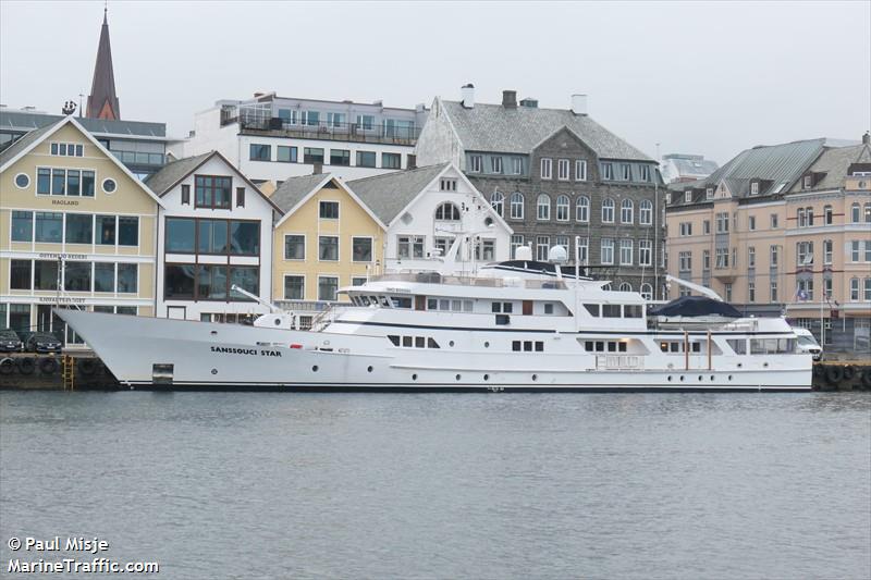 sanssouci star (Yacht) - IMO 8105064, MMSI 312339000, Call Sign V3SG5 under the flag of Belize