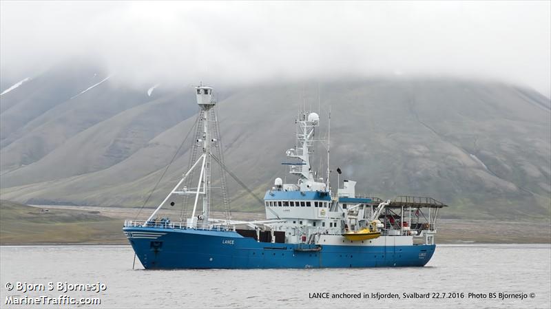 lance (Research Vessel) - IMO 7638351, MMSI 312513000, Call Sign V3WS4 under the flag of Belize