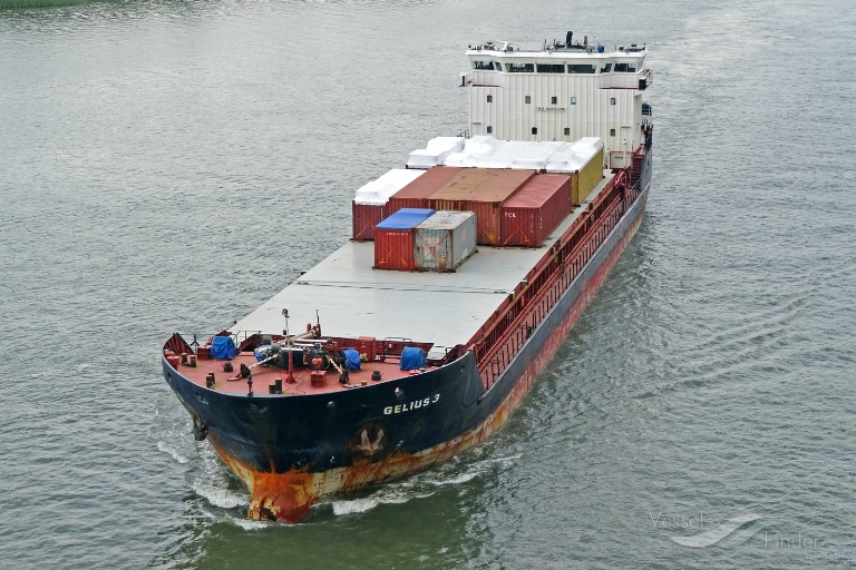 gelmond 2 (General Cargo Ship) - IMO 9403487, MMSI 341546000, Call Sign V4VB under the flag of St Kitts & Nevis