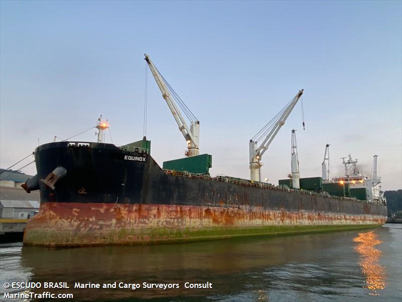 equinox (Bulk Carrier) - IMO 9587879, MMSI 354815000, Call Sign 3FMB4 under the flag of Panama