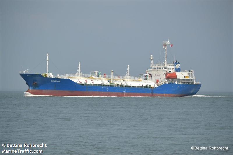 tomson gas (LPG Tanker) - IMO 8811766, MMSI 357026000, Call Sign 3FCX5 under the flag of Panama