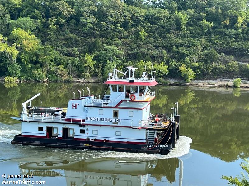 carolyn lampley (Towing vessel) - IMO , MMSI 368125080, Call Sign WDL3795 under the flag of United States (USA)