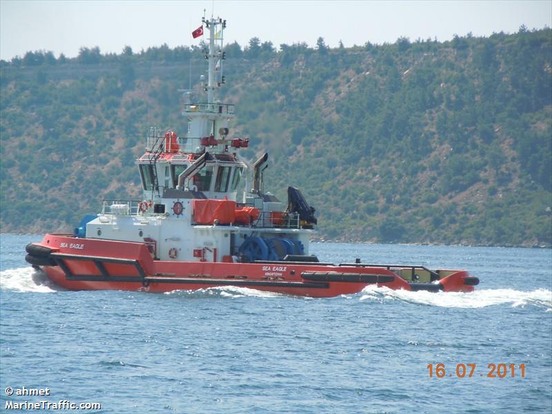 sea eagle (Tug) - IMO 9600346, MMSI 377576000, Call Sign J8B4546 under the flag of St Vincent & Grenadines