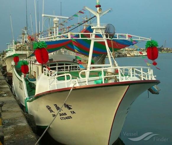 jin jaan fa (Fishing vessel) - IMO , MMSI 416001306, Call Sign BK6128 under the flag of Taiwan