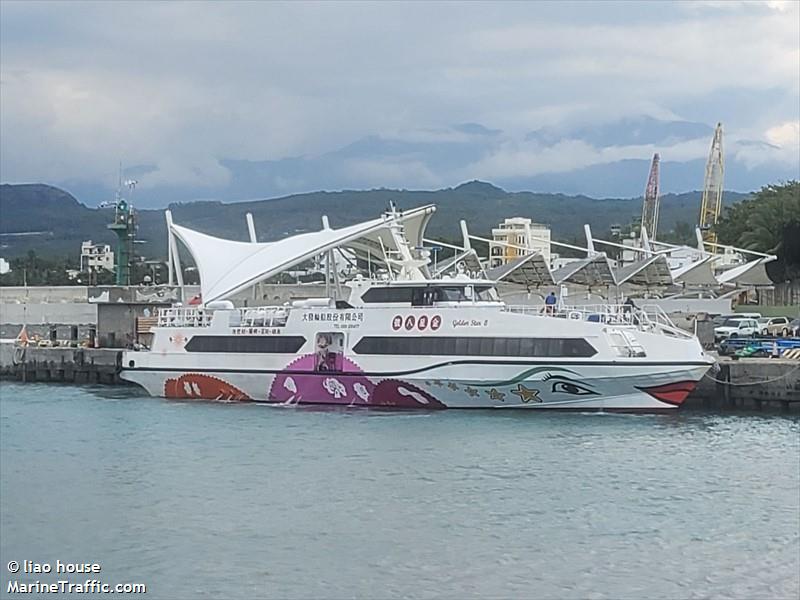 golden star 8 (Passenger Ship) - IMO 9900617, MMSI 416005962, Call Sign BR4217 under the flag of Taiwan