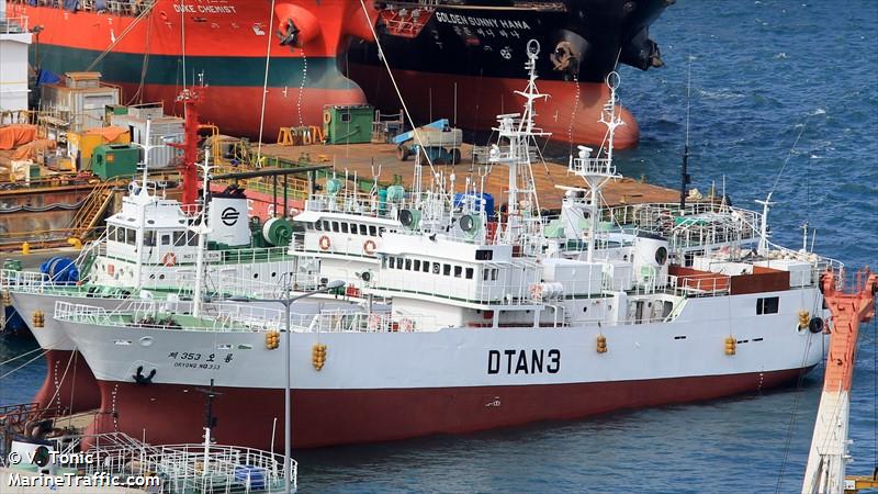 353 oryong (Fishing Vessel) - IMO 8703440, MMSI 440989000, Call Sign DTAN3 under the flag of Korea