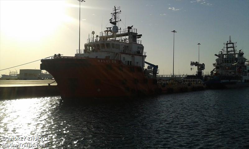 halul 29 (Offshore Tug/Supply Ship) - IMO 9411094, MMSI 466028000, Call Sign A7NU under the flag of Qatar