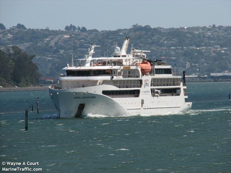 coral adventurer (Passenger (Cruise) Ship) - IMO 9838644, MMSI 503000129, Call Sign VMFR under the flag of Australia