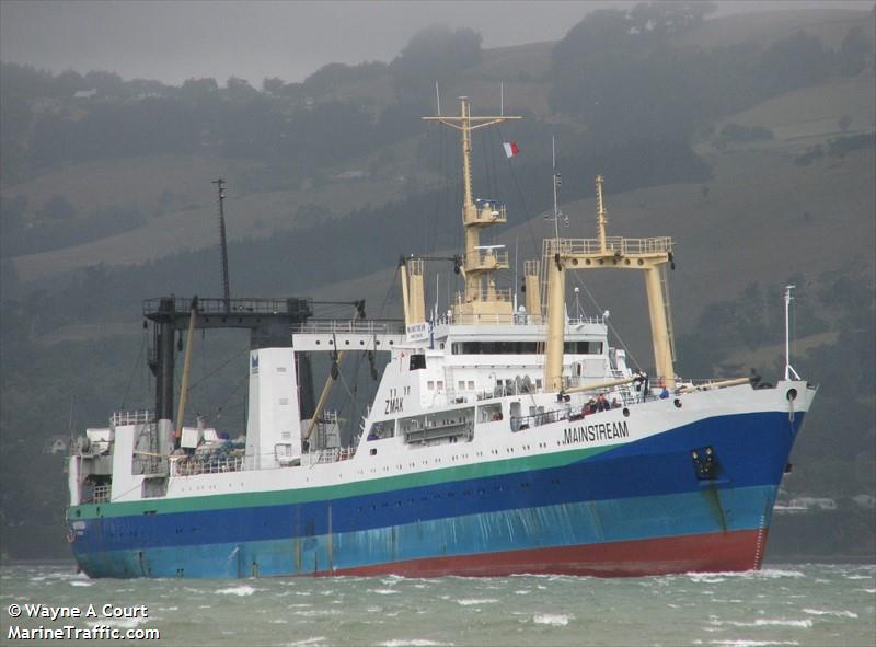 mainstream (Fish Factory Ship) - IMO 8729676, MMSI 512003817, Call Sign ZMAK under the flag of New Zealand