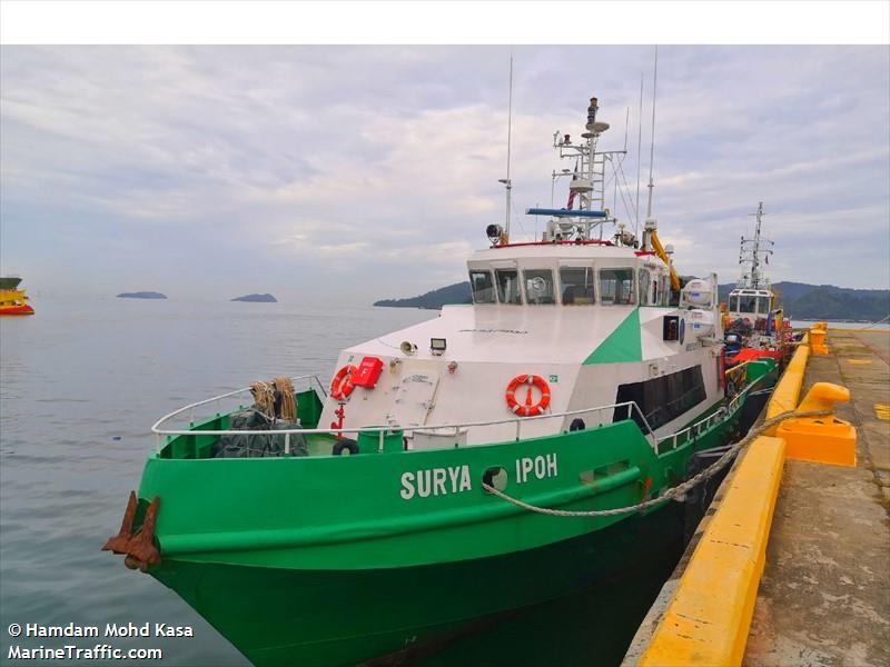 surya ipoh (Offshore Tug/Supply Ship) - IMO 9375032, MMSI 533000141, Call Sign 9MGW7 under the flag of Malaysia