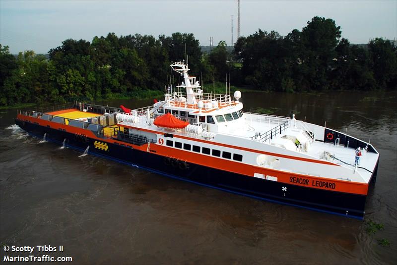 seacor leopard (Offshore Tug/Supply Ship) - IMO 9665384, MMSI 538005110, Call Sign V7BB8 under the flag of Marshall Islands