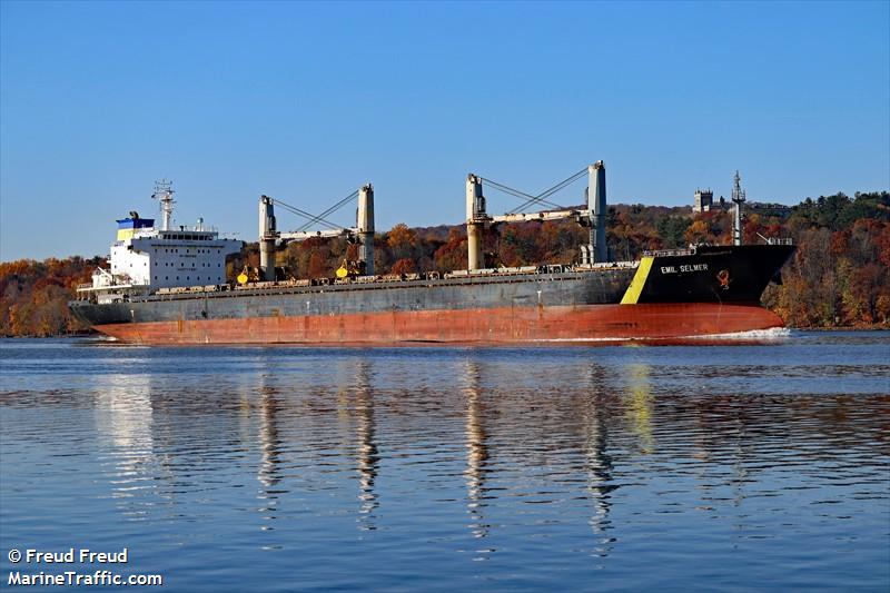 emil selmer (Bulk Carrier) - IMO 9559705, MMSI 538007979, Call Sign V7PI8 under the flag of Marshall Islands