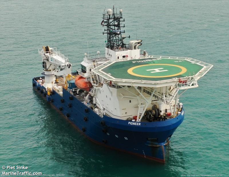 pioneer (Offshore Support Vessel) - IMO 9594169, MMSI 563125400, Call Sign 9V3761 under the flag of Singapore