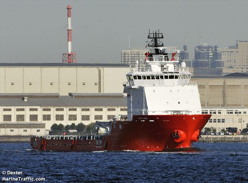 pacific grebe (Offshore Tug/Supply Ship) - IMO 9666924, MMSI 565277000, Call Sign 9VJM7 under the flag of Singapore