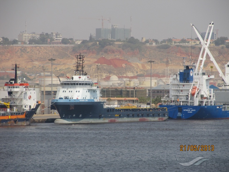 montet tide (Offshore Tug/Supply Ship) - IMO 9533610, MMSI 577045000, Call Sign YJRB4 under the flag of Vanuatu