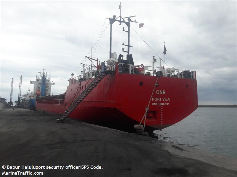 gnr (General Cargo Ship) - IMO 8506397, MMSI 577471000, Call Sign YJWW7 under the flag of Vanuatu