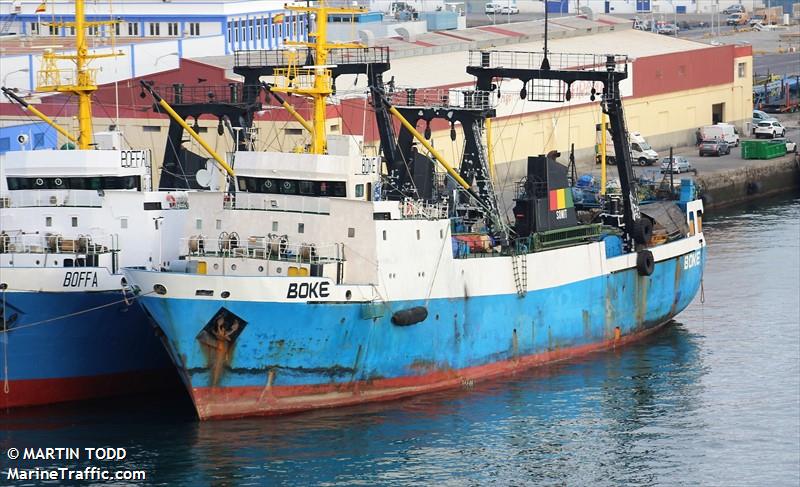 boke (Fishing Vessel) - IMO 8606800, MMSI 632001013, Call Sign 3XBY under the flag of Guinea