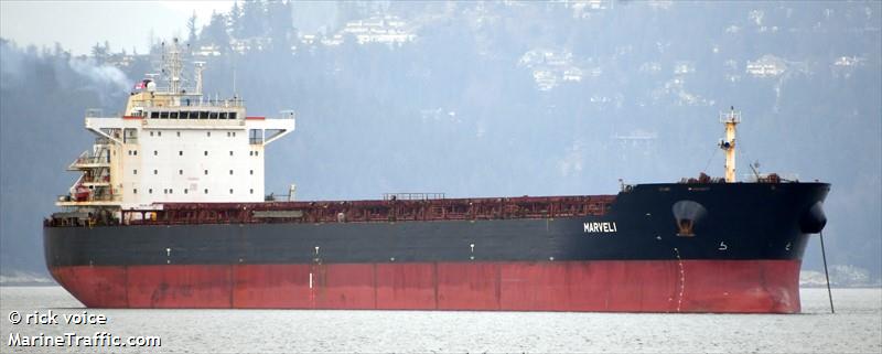 marvel i (Bulk Carrier) - IMO 9523495, MMSI 636014811, Call Sign A8WR3 under the flag of Liberia