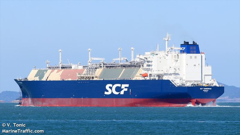 scf timmerman (LNG Tanker) - IMO 9870525, MMSI 636020078, Call Sign D5X02 under the flag of Liberia