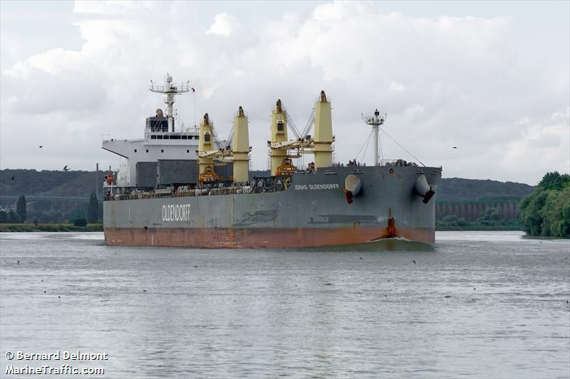 jonas oldendorff (Bulk Carrier) - IMO 9852030, MMSI 636020279, Call Sign D5YM7 under the flag of Liberia