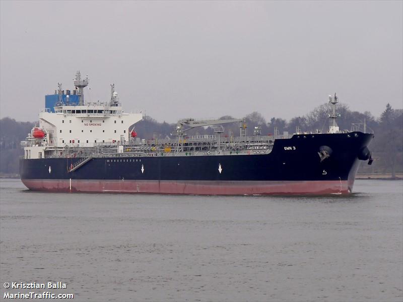gwn 3 (Chemical/Oil Products Tanker) - IMO 9859234, MMSI 636020362, Call Sign D5YW2 under the flag of Liberia