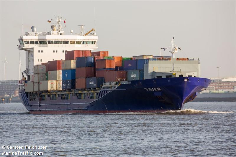 tunadal (Container Ship) - IMO 9429235, MMSI 636020533, Call Sign D5ZQ3 under the flag of Liberia