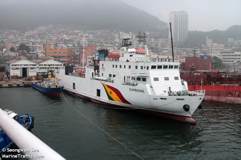 diambogne (Passenger/Ro-Ro Cargo Ship) - IMO 9714458, MMSI 663097000, Call Sign 6WKQ under the flag of Senegal