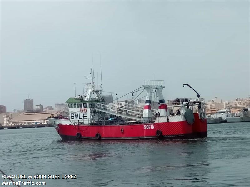 sofia (Fishing vessel) - IMO , MMSI 663138000, Call Sign 6WLE under the flag of Senegal