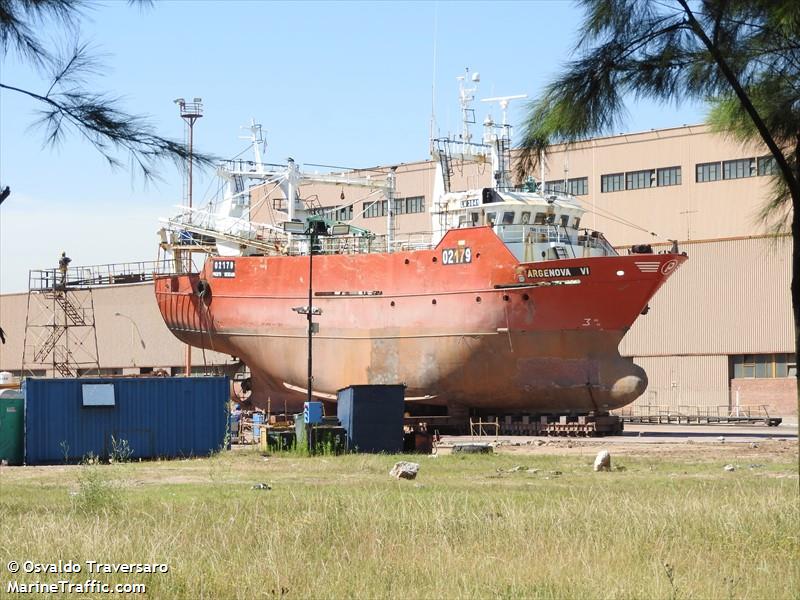 argenova 6 (Fishing Vessel) - IMO 9036179, MMSI 701000687, Call Sign LW3041 under the flag of Argentina