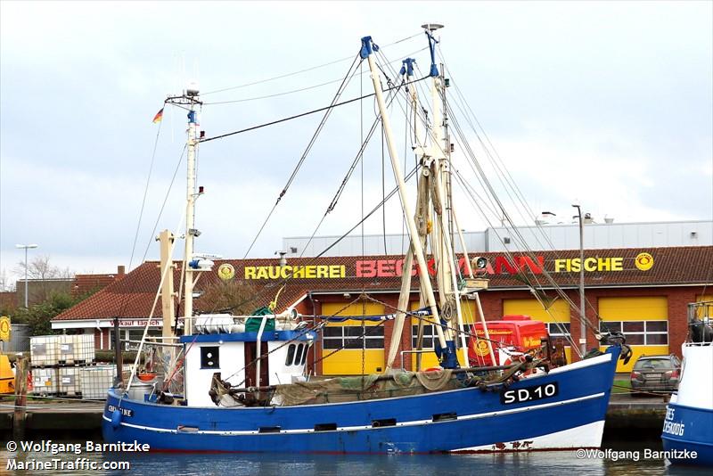 christine (Fishing vessel) - IMO , MMSI 211191000, Call Sign DJCH under the flag of Germany