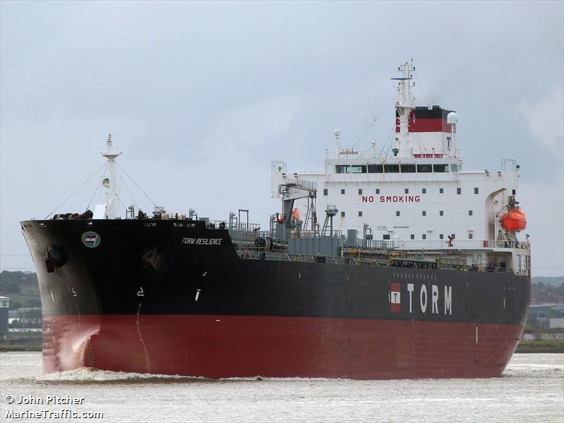 torm resilience (Oil Products Tanker) - IMO 9304588, MMSI 219027876, Call Sign OZSG2 under the flag of Denmark