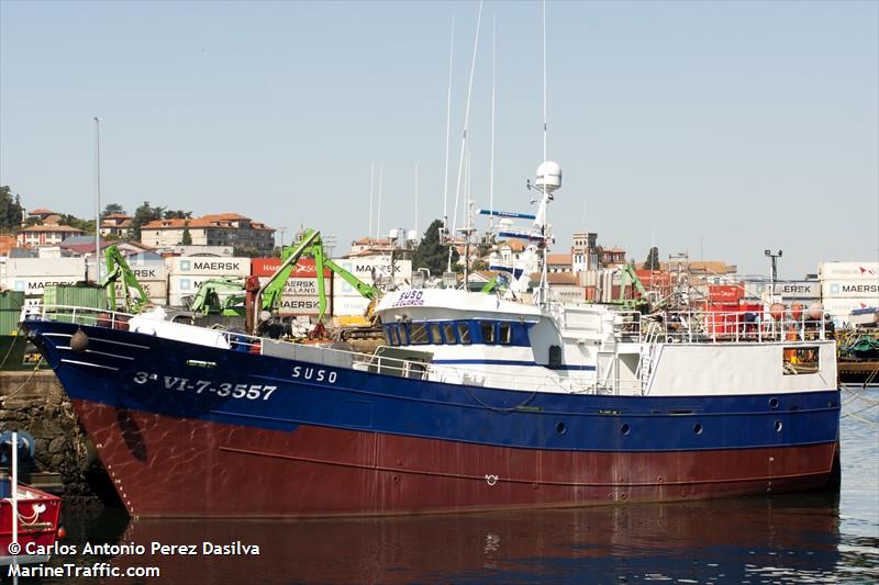 suso (Fishing Vessel) - IMO 9007245, MMSI 224094520, Call Sign EHBT under the flag of Spain